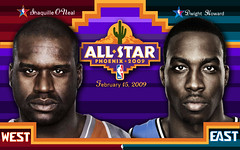 2009 NBA All-Star Game Wallpaper (Shaq-Howard)