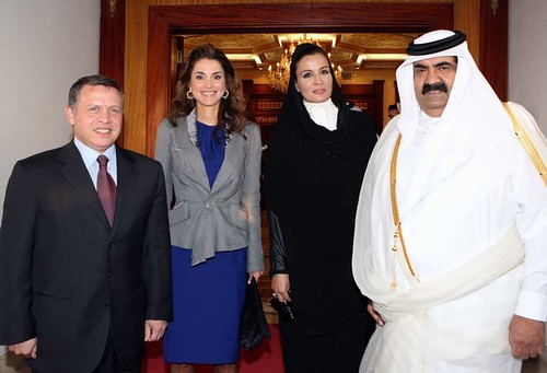 king abdullah ii wife. King Abdullah and his wife