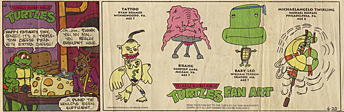 Teenage Mutant Ninja Turtles { newspaper strip } .. EXTRA CHEESE:: 06201993