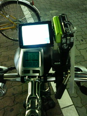 夜の自転車カメラ