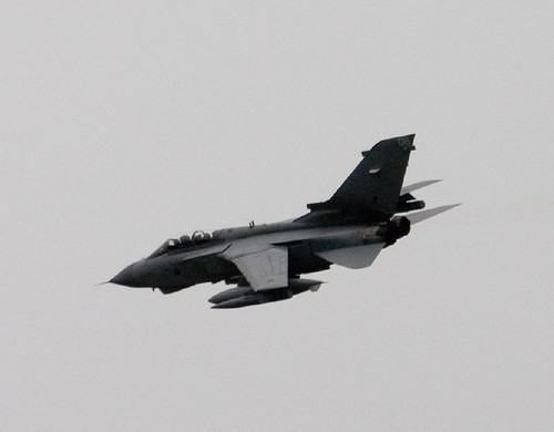 Jet flying over Caithness County Show