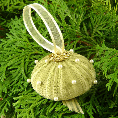 Green Sea Urchin Ornament