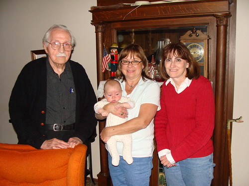 Great Grandpa Randall, Great Aunt Bobbi, and Grandma Kathi