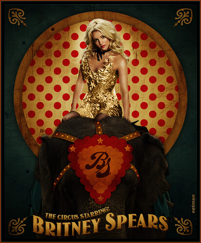 Britney Spears poster circus