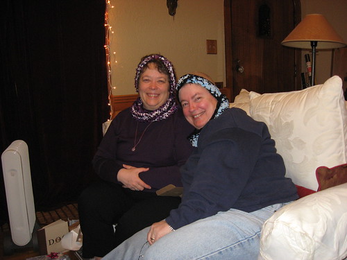 Mom & Donna mobius scarves
