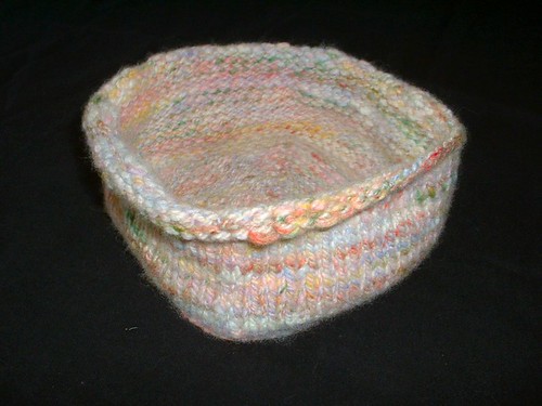 pastel knit basket side