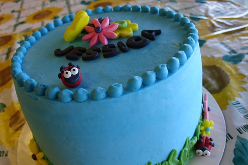 Birthday Cake 9 Years. Spring irthday cake for a