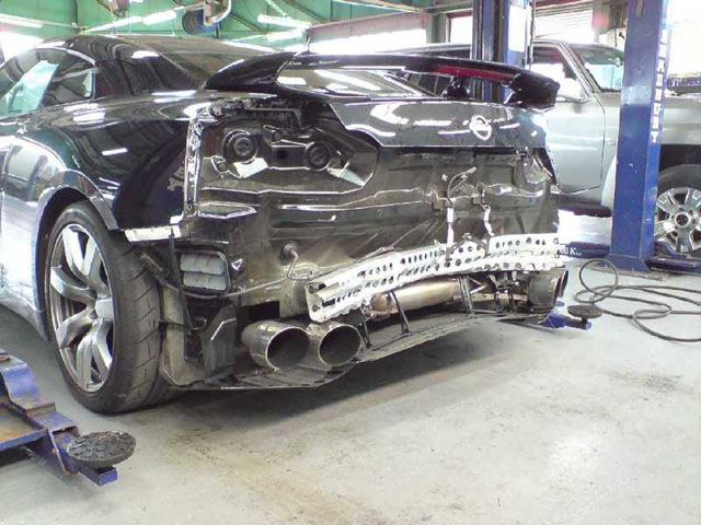 During a test from the Top Gear magazine crew they crashed a Audi R8 in a