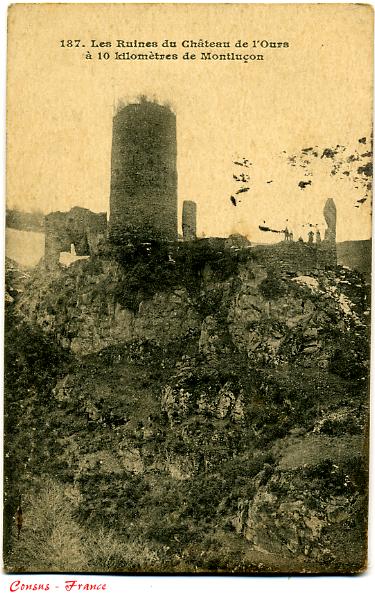  Les ruines du château de l'ours - MONTLUÇON