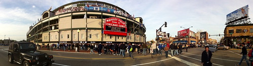 Wrigley Field on game day.