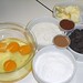 Los ingredientes para los Coulant de Chocolate