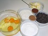 Los ingredientes para los Coulant de Chocolate