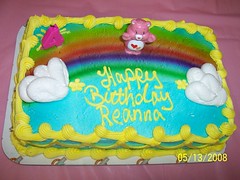 Reanna's Care Bear birthday cake