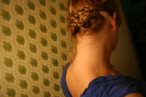 french braid hairstyle. I think I wore a french braid