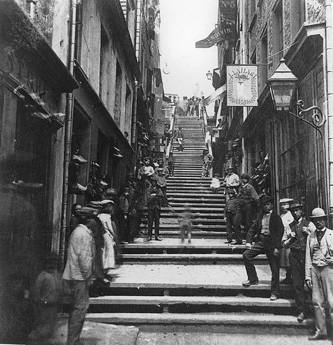 Breakneck Steps, Quebec City, QC, about 1870