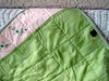 girls patchwork quilt backside and tag