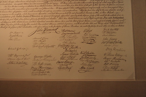 declaration of independence signatures. Signatures on Declaration of