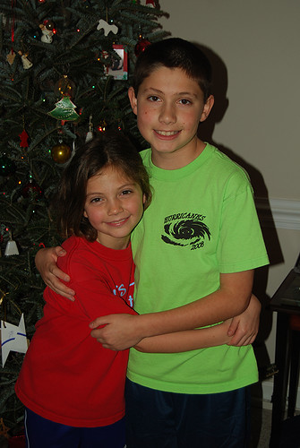Grace and Peter on Christmas