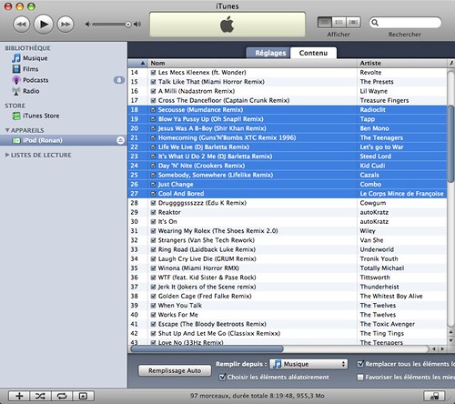 Ronan's iPod shuffle 1GB Summer 08 Hits III