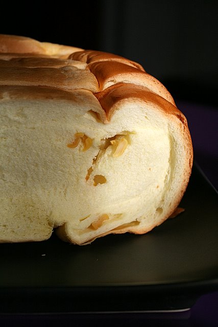 Corn bread, sliced