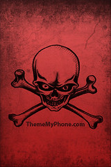 Wallpaper for IPhone Red skull