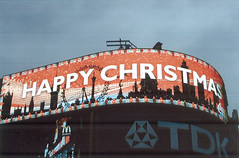 Happy Christmas en Piccadilly Circus