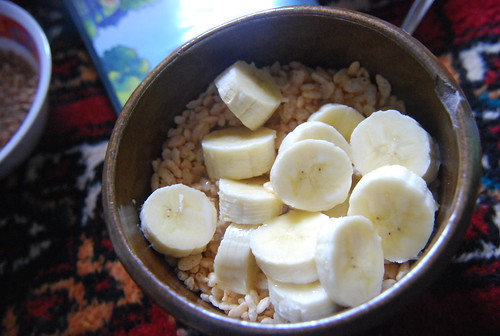 Rice Crispies with banana