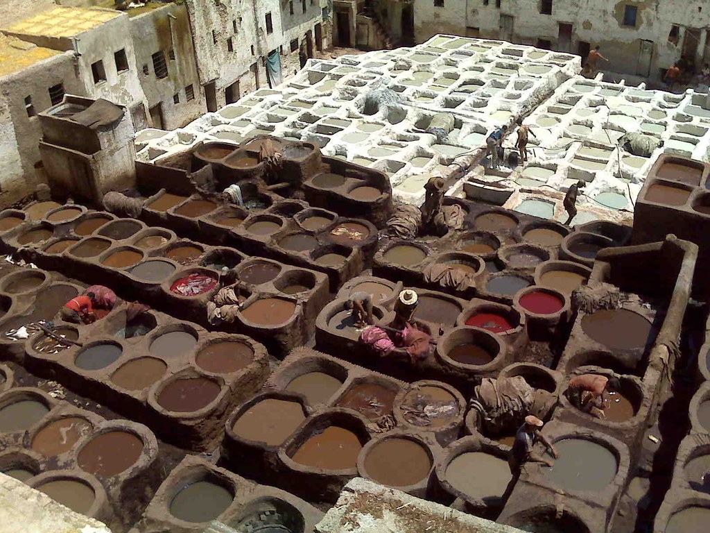 A tannery in Morocco