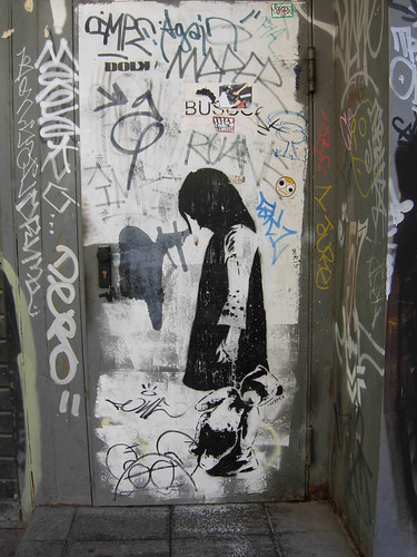 Photograph of graffiti by DOLK taken by Cathrine Idsøe in Barcelona