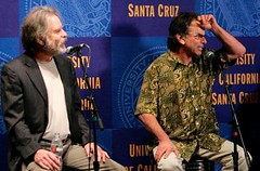 Bob Weir & Mickey Hart at the Grateful Dead Archive at the University of California-Santa Cruz press conference 4/24/08