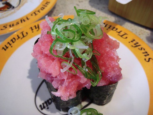 Salmon toro sushi by Sushi Train