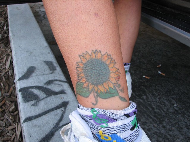 Sunflower tattoo kelly. It was nice seeing you today Kelly.