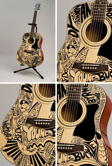 jeremyville art design illustration guitar