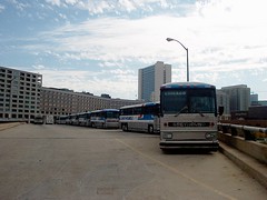 The Greyhound Bus Company Chicago maintenace facility. Chicago Illinois. October 2006.