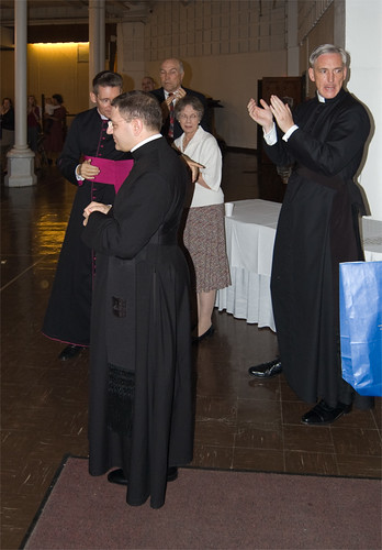 Father Karl Lenhardt after final Mass at Saint Francis de Sales Oratory