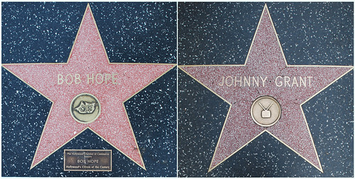 Bob Hope's and Johnny Grant's Walk of Fame Stars