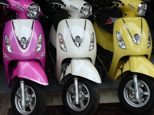 Three Scooters in Sweetie Colours