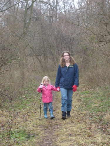 Chels and Anna on a walk
