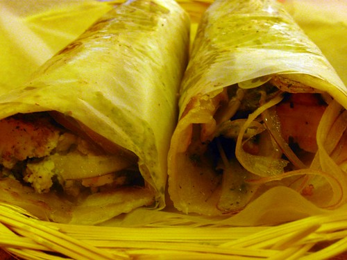 Paneer and Chicken Roll