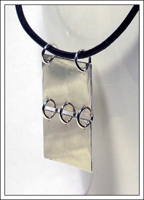 Kara (Silver sheet pendant)