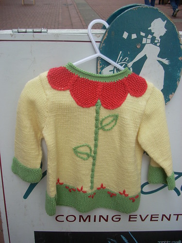 Baby Ull Flower sweater