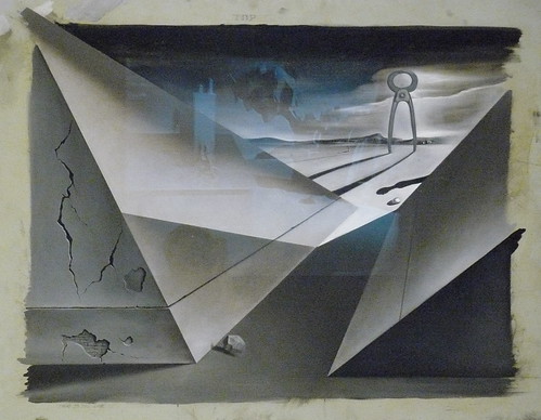 Salvador Dali, Set design for Spellbound, 1944, Oil on Masonite
