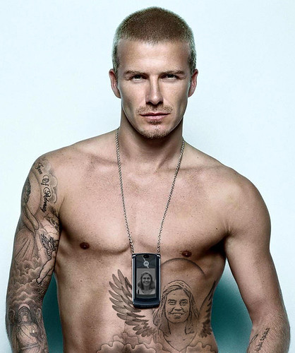 Can you recognize celebrity permanent make up? David Beckham Tattoo