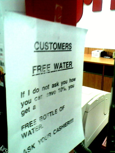 TJ Maxx: Free Water