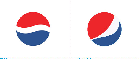 Antiguo versus nuevo logo de Pepsi