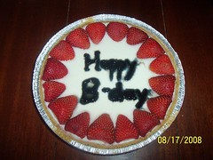 Dad's strawberry cheesecake