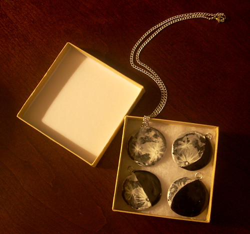Phases of the Moon Pendant Set