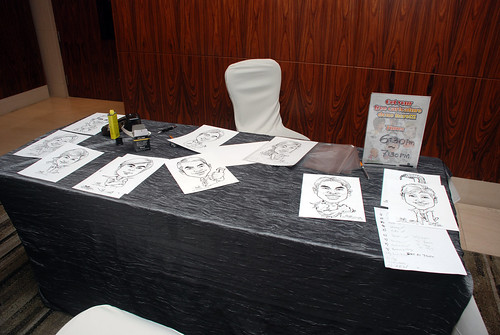Caricature live sketching for Ezra Holdings 10