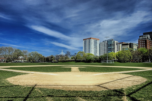 Boston from the Baseball Field