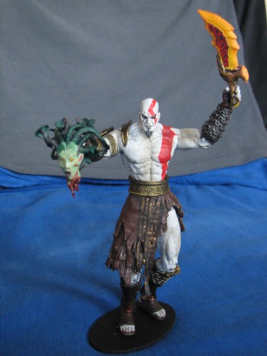 Kratos with gorgon's head